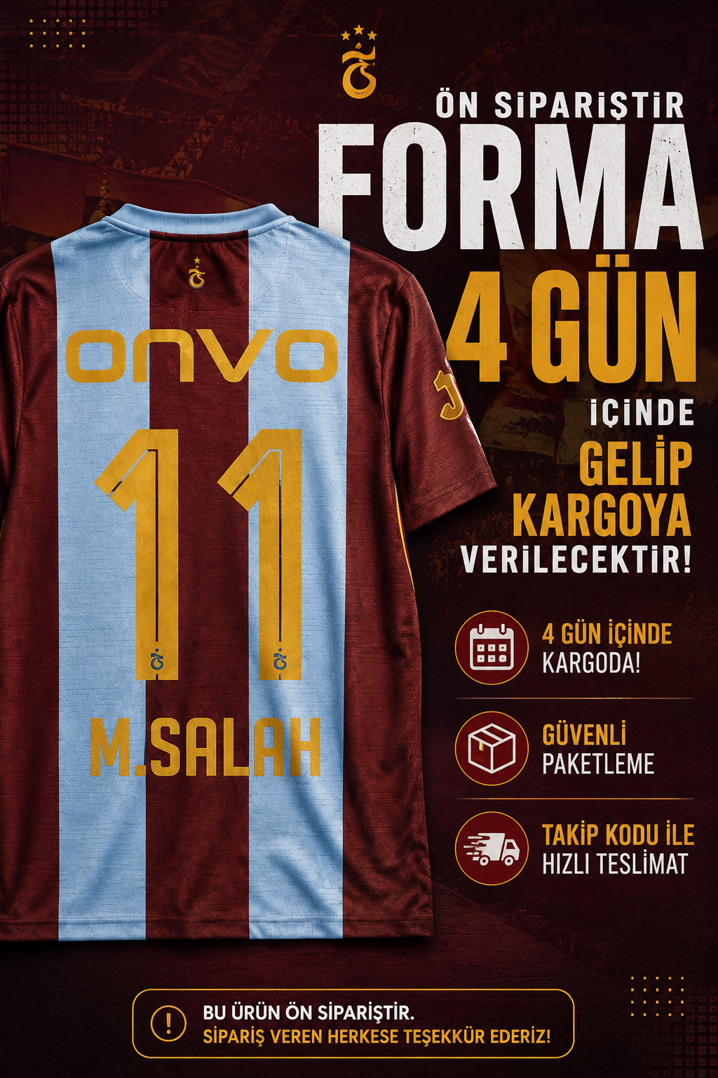 TRABZON 2027 SALAH ÖN SİPARİS